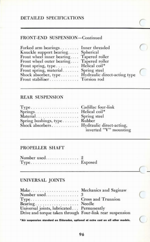 1960 Cadillac Salesmans Data Book Page 63
